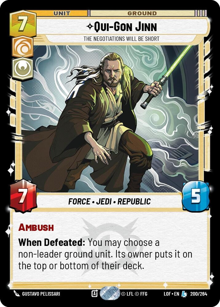 Qui-Gon Jinn - The Negotiations Will Be Short (200/264) (LOF)