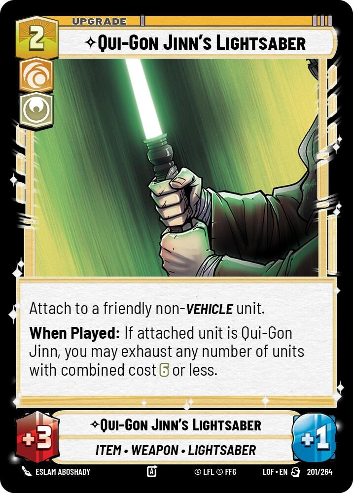 Qui-Gon Jinn's Lightsaber (201/264) (LOF)