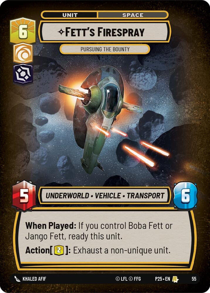 Fett's Firespray - Pursuing the Bounty (55) (OPP)