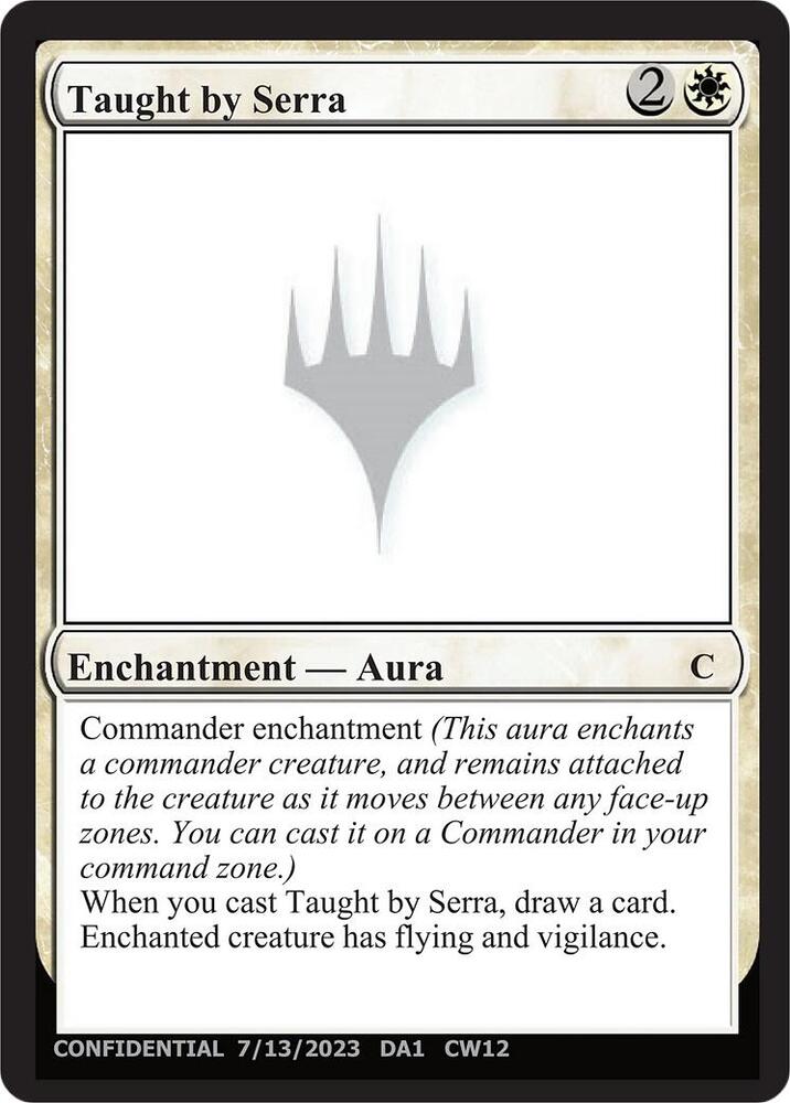 Taught by Serra (UNK)