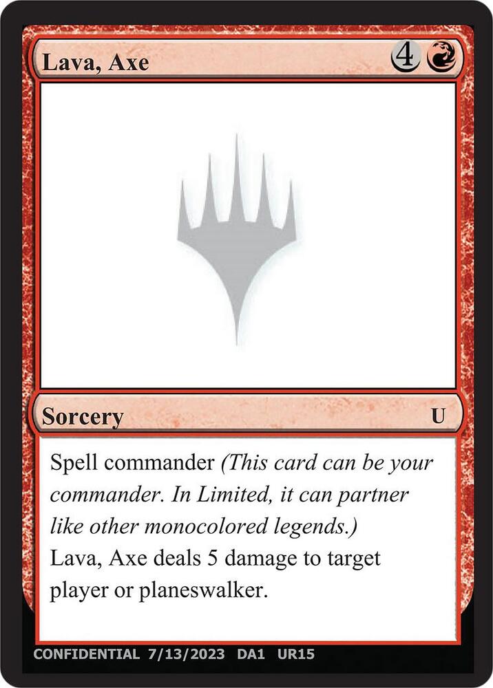 Lava, Axe (UNK)