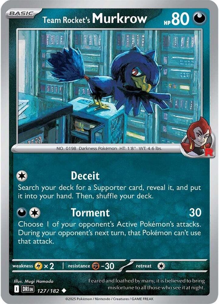 Team Rocket's Murkrow - 127/182 (127/182) (DRI)