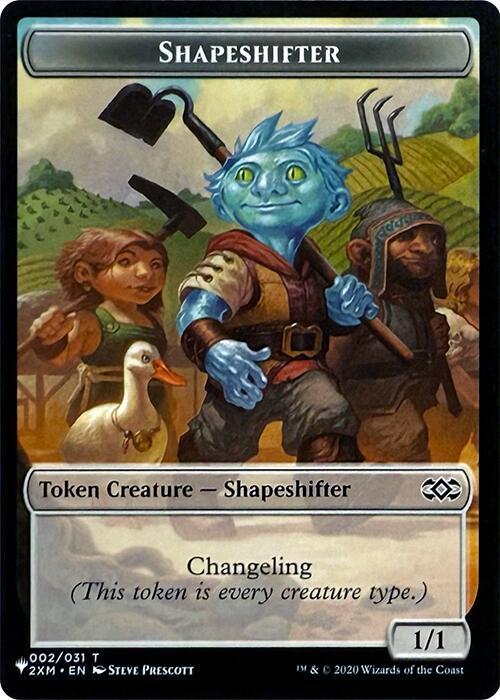 Shapeshifter // Dog Double-Sided Token (2 // 1) (LIST)