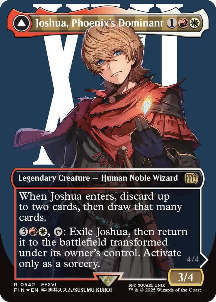 Joshua, Phoenix's Dominant (Borderless) (Surge Foil) (542) (FIN)