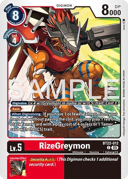 RizeGreymon (BT22-012 C) (BT-22)