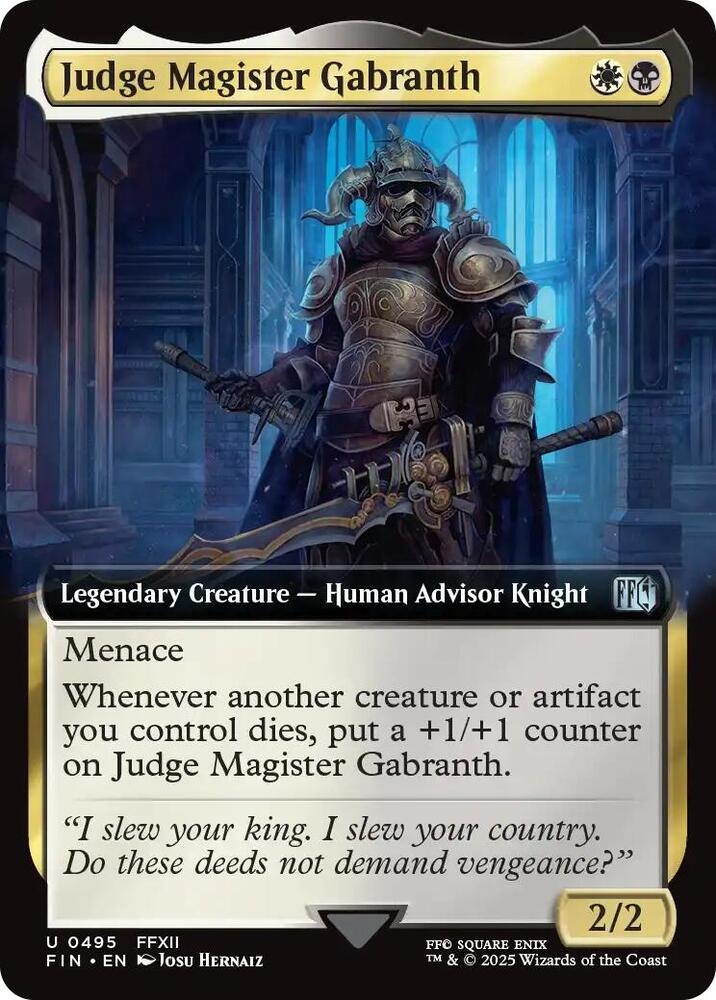 Judge Magister Gabranth (Extended Art) (495) (FIN)