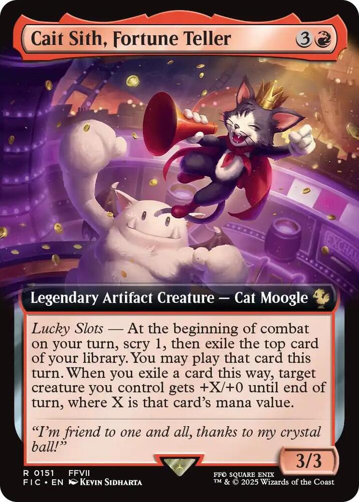 Cait Sith, Fortune Teller (Extended Art) (151) (FIC)