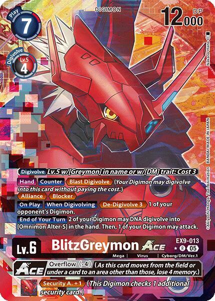 BlitzGreymon ACE (Alternate Art) (EX9-013 R) (EX-09)