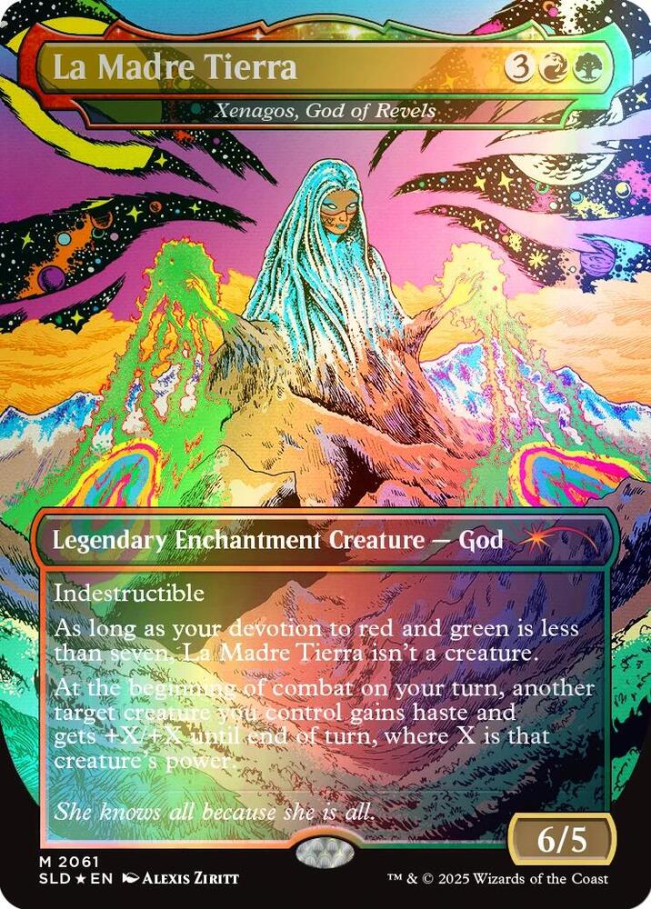 La Madre Tierra - Xenagos, God of Revels (Rainbow Foil) (2061) (SLD)