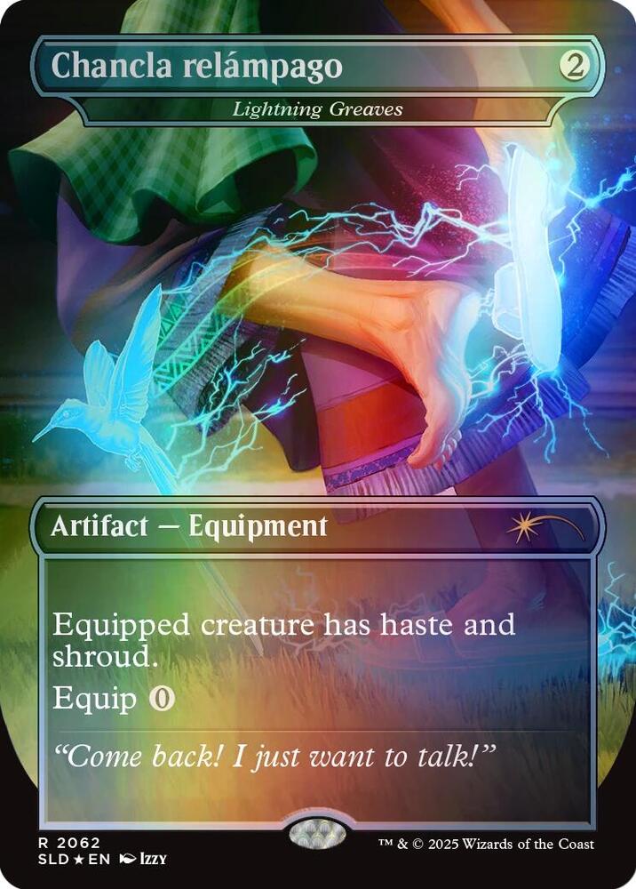 Chancla relámpago - Lightning Greaves (Rainbow Foil) (2062) (SLD)