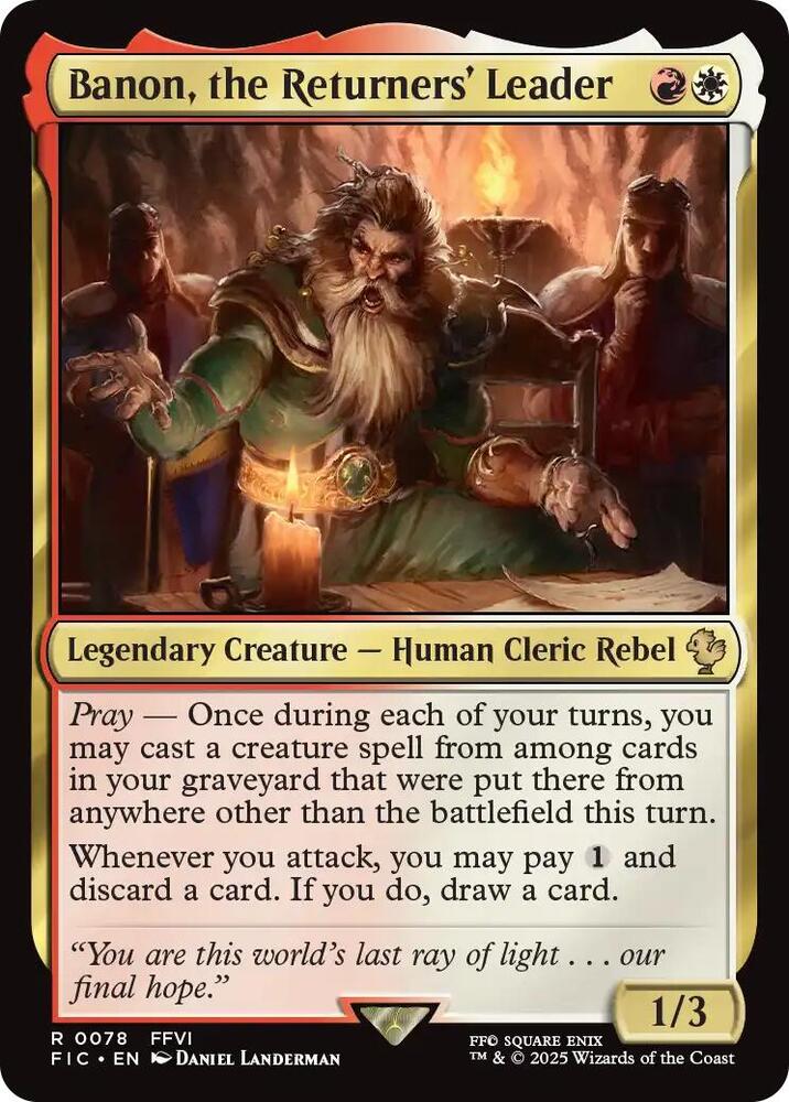 Banon, the Returners' Leader (Surge Foil) (78) (FIC)