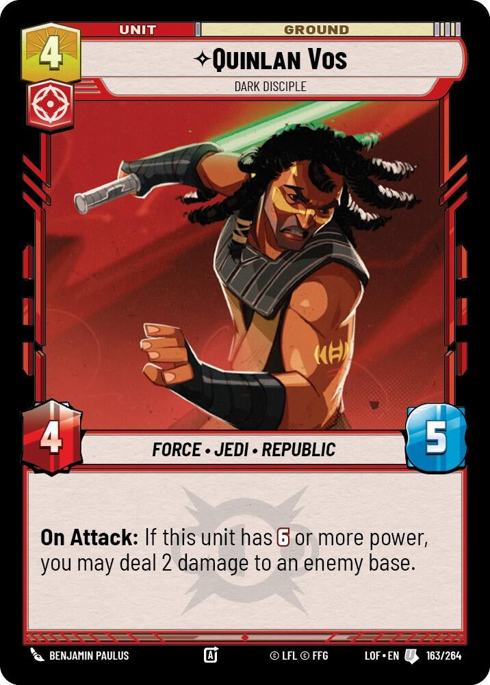 Quinlan Vos - Dark Disciple (163/264) (LOF)