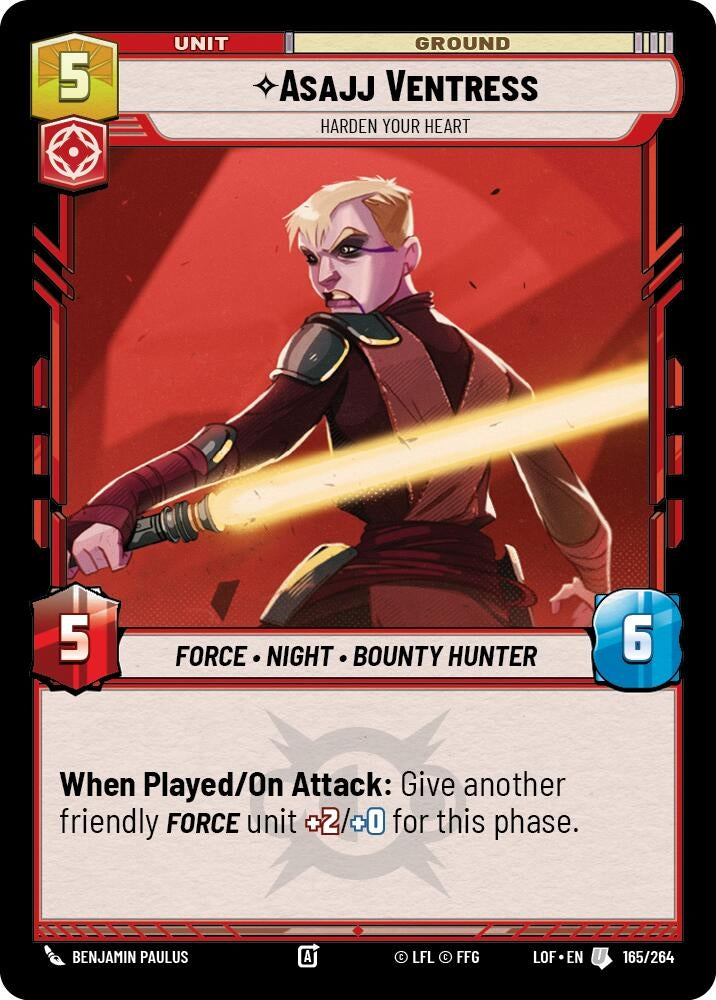 Asajj Ventress - Harden Your Heart (165/264) (LOF)
