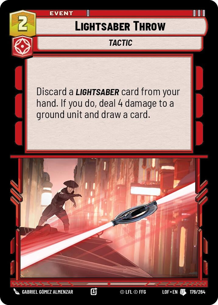 Lightsaber Throw (176/264) (LOF)