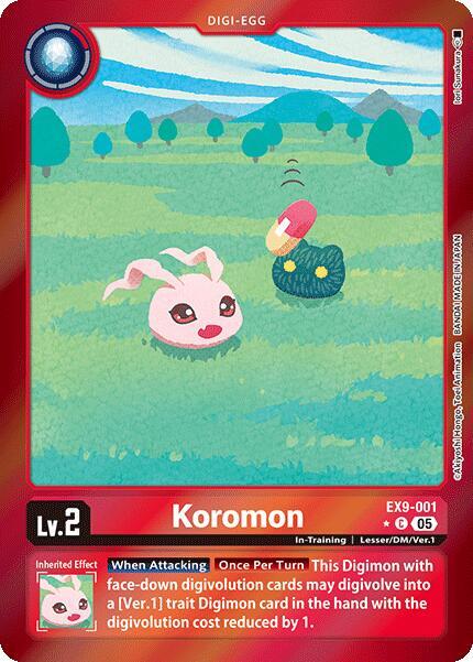 Koromon (Limited Foil) (EX9-001 C) (EX-09)