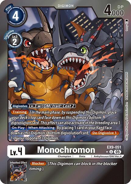 Monochromon (Limited Foil) (EX9-051 U) (EX-09)