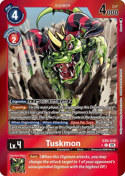 Tuskmon (Limited Foil) (EX9-010 C) (EX-09)