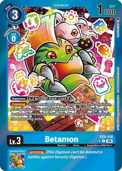 Betamon (Limited Foil) (EX9-016 U) (EX-09)