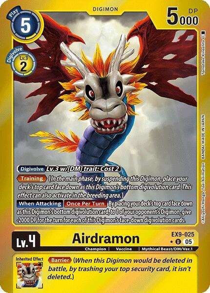 Airdramon (Limited Foil) (EX9-025 U) (EX-09)