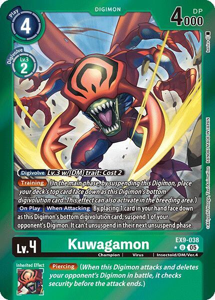 Kuwagamon (Limited Foil) (EX9-038 U) (EX-09)