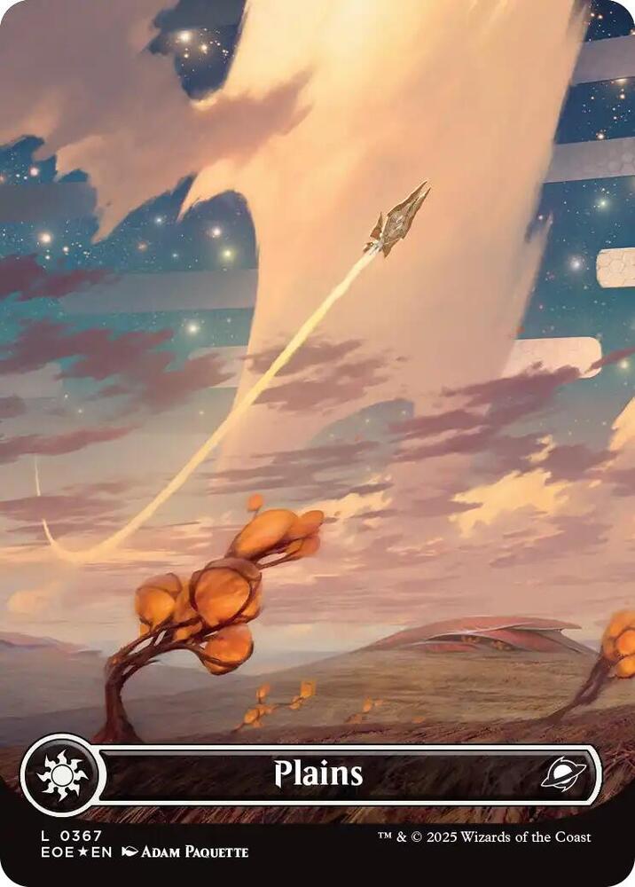 Plains (0367) (Borderless) (Galaxy Foil) (367) (EOE)