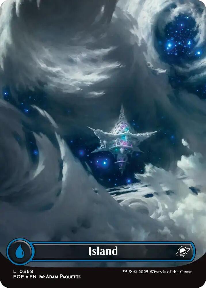 Island (0368) (Borderless) (Galaxy Foil) (368) (EOE)