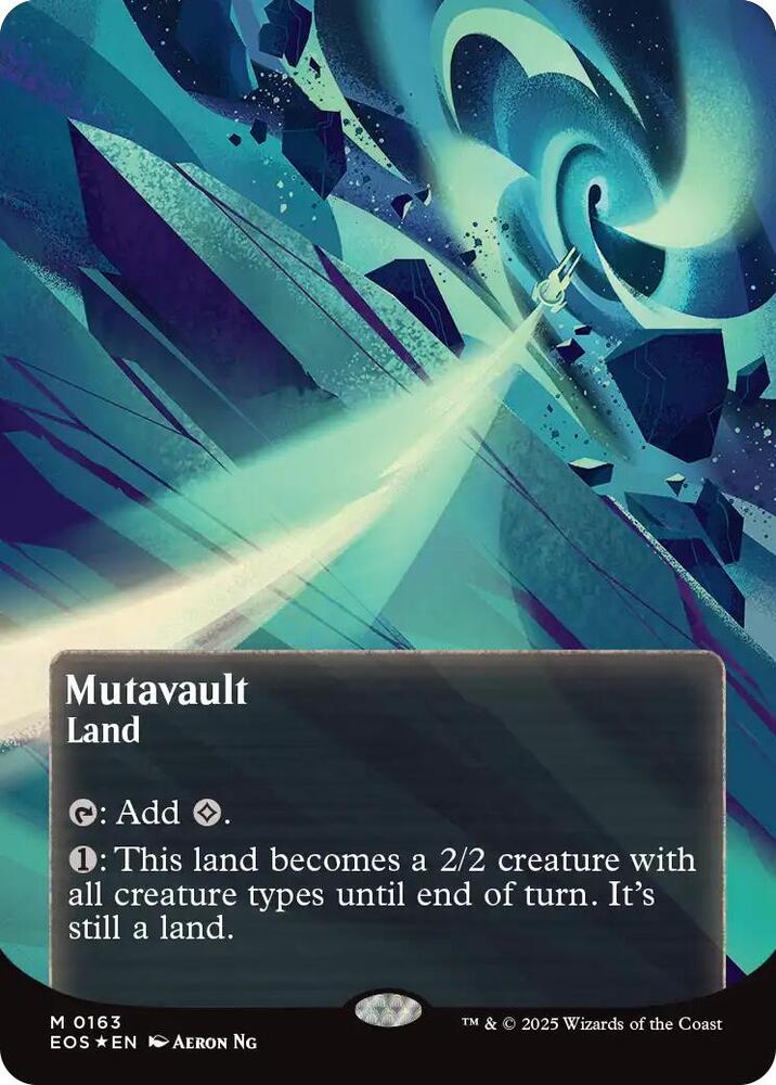 Mutavault (0163) (Borderless) (Galaxy Foil) (163) (EOS)