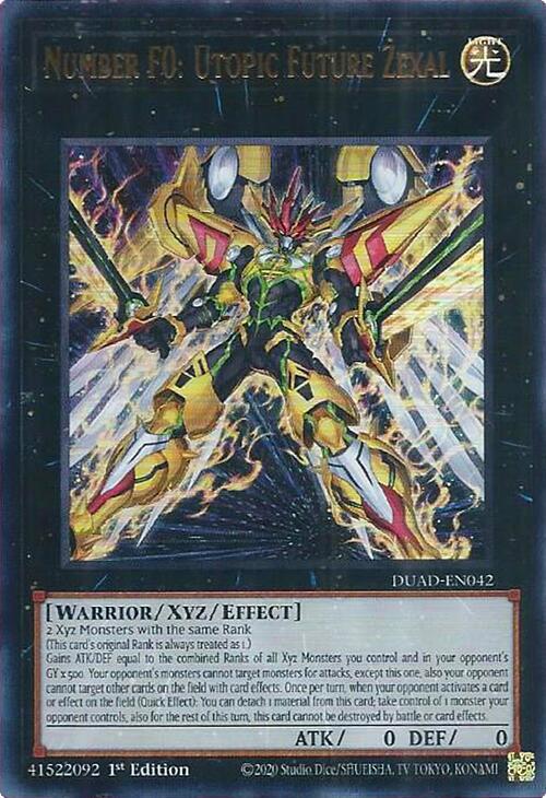 Number F0: Utopic Future Zexal (DUAD-EN042) (DUAD)
