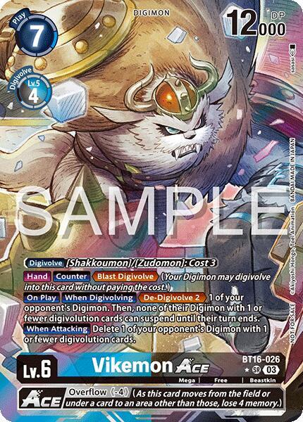 Vikemon ACE (Cyber Eden Release Event Winner) (BT16-026 SR) (BT-22)