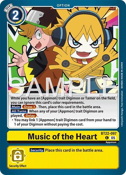 Music of the Heart (BT22-097 C) (BT-22)