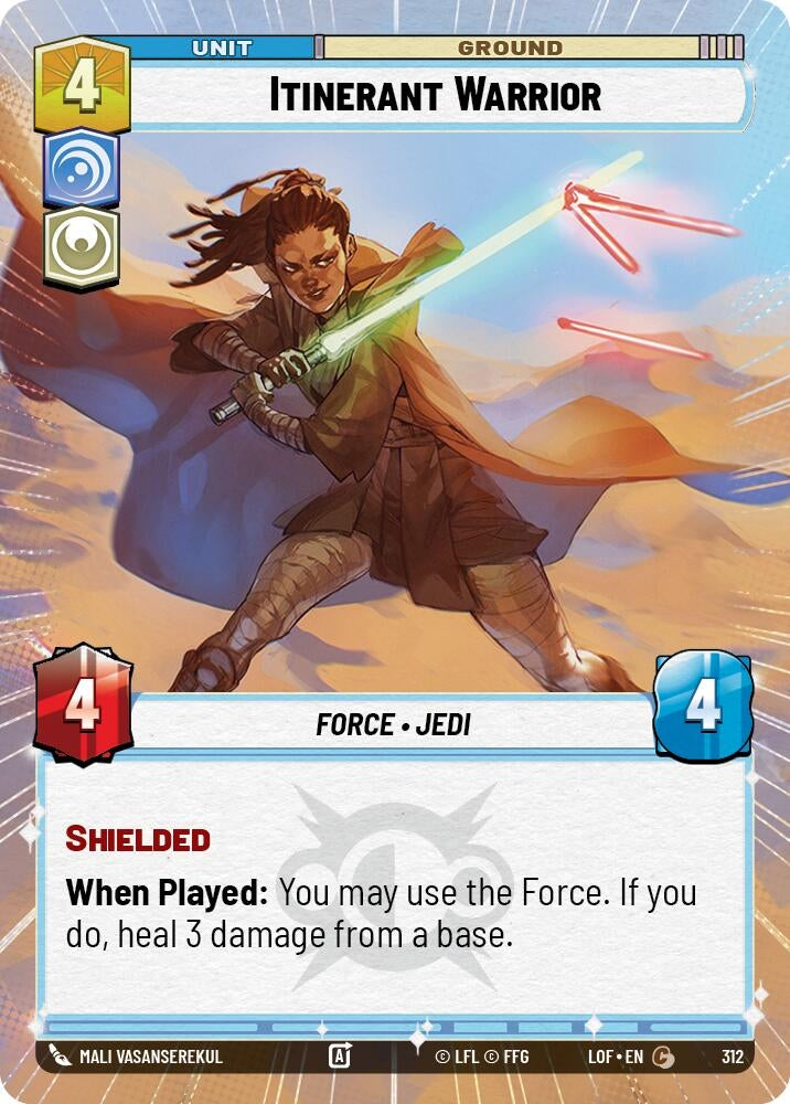 Itinerant Warrior (Hyperspace) (312) (LOF)