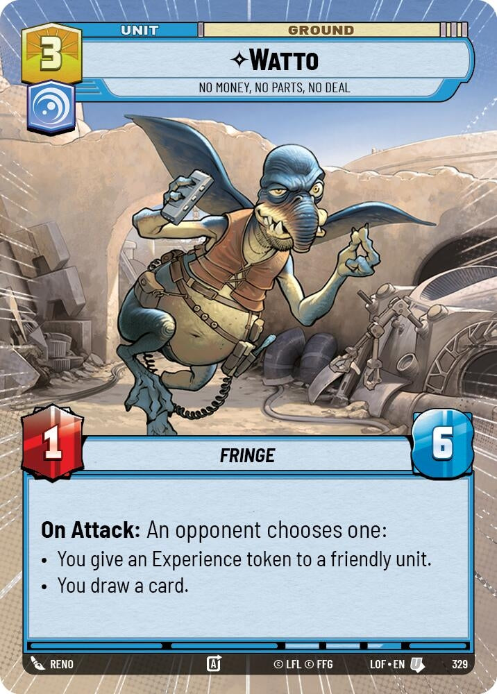 Watto - No Money, No Parts, No Deal (Hyperspace) (329) (LOF)