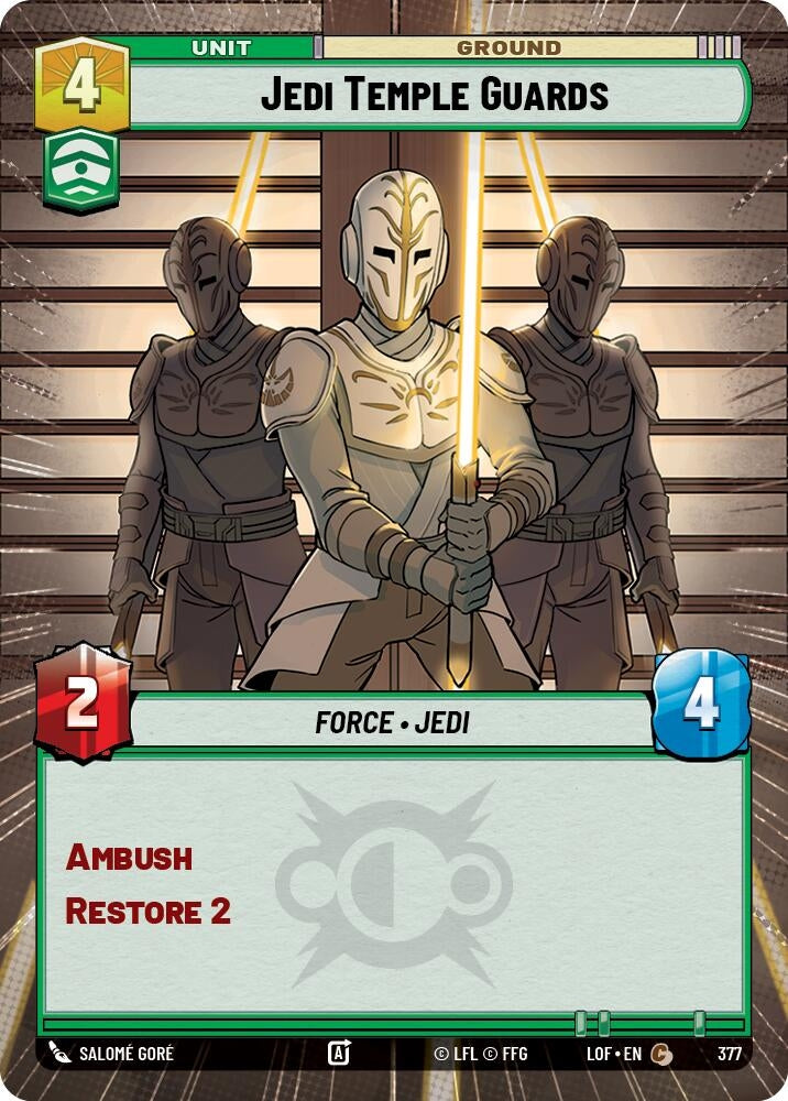 Jedi Temple Guards (Hyperspace) (377) (LOF)