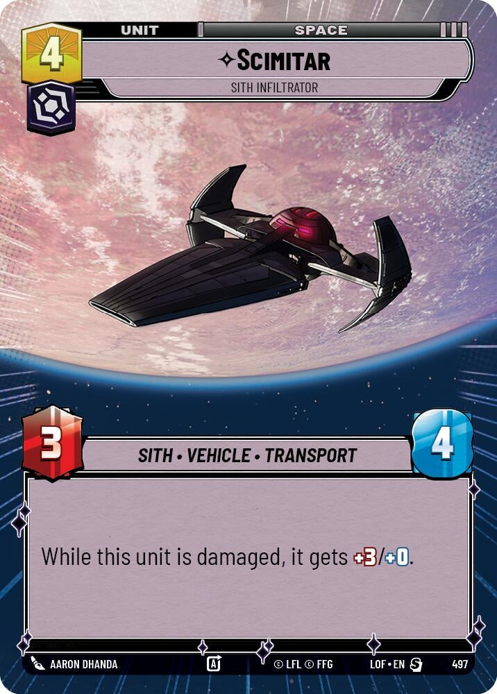 Scimitar - Sith Infiltrator (Hyperspace) (497) (LOF)