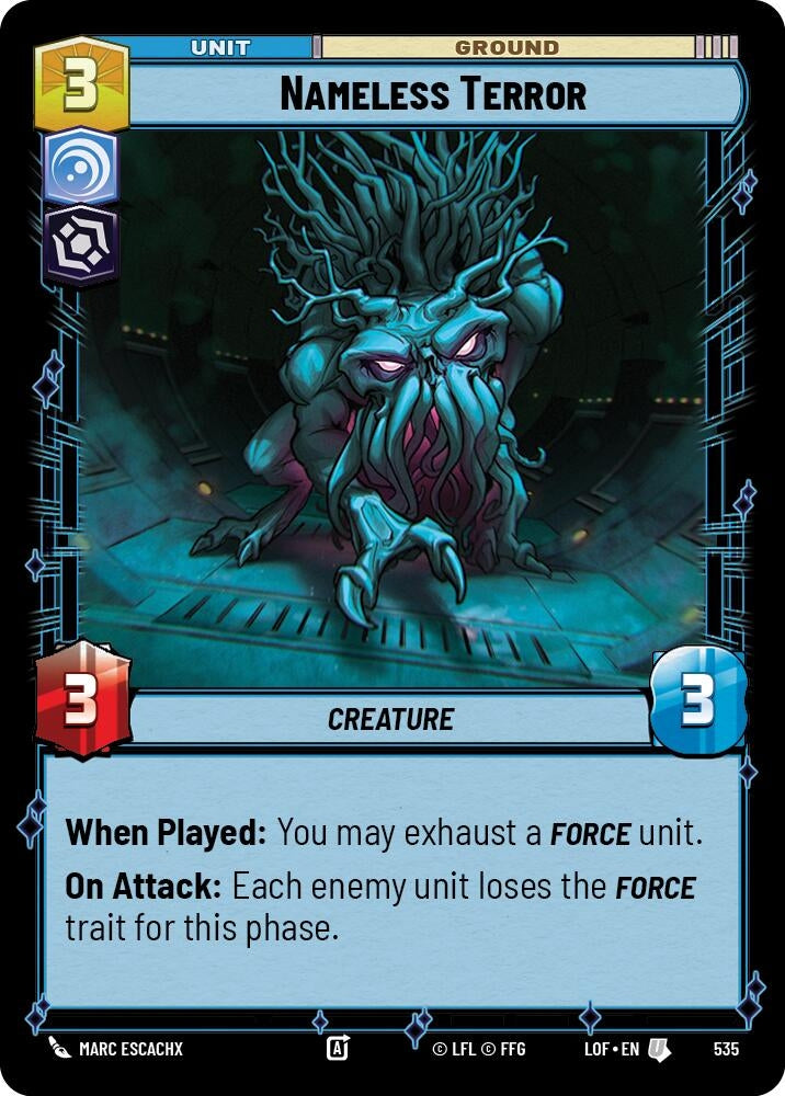 Nameless Terror (Foil) (535) (LOF)