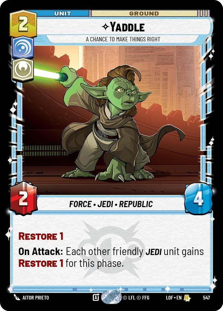 Yaddle - A Chance To Make Things Right (Foil) (547) (LOF)