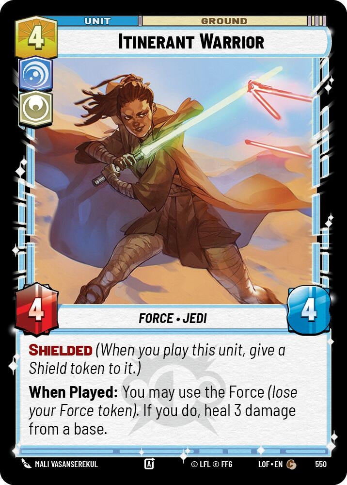 Itinerant Warrior (Foil) (550) (LOF)