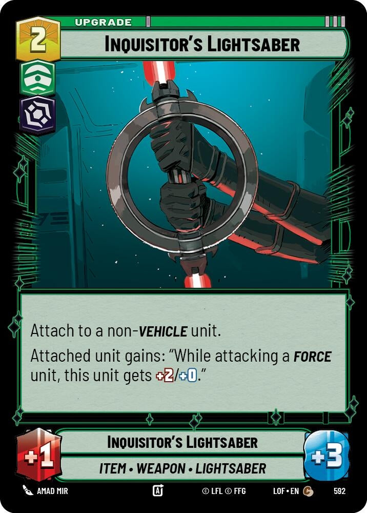 Inquisitor's Lightsaber (Foil) (592) (LOF)