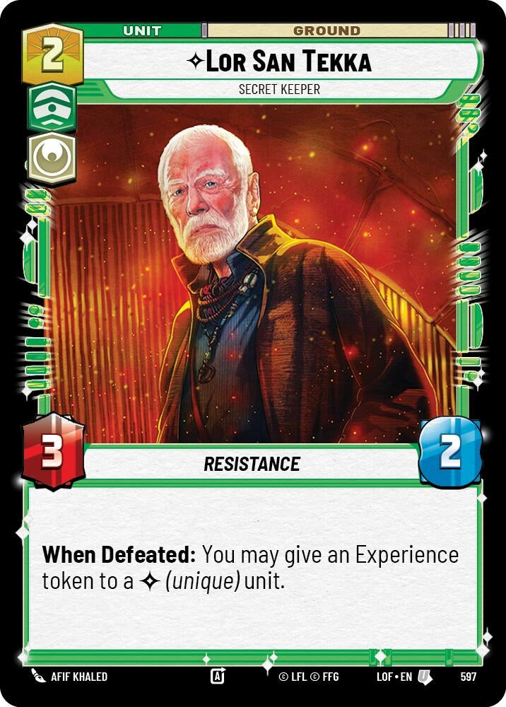 Lor San Tekka - Secret Keeper (Foil) (597) (LOF)