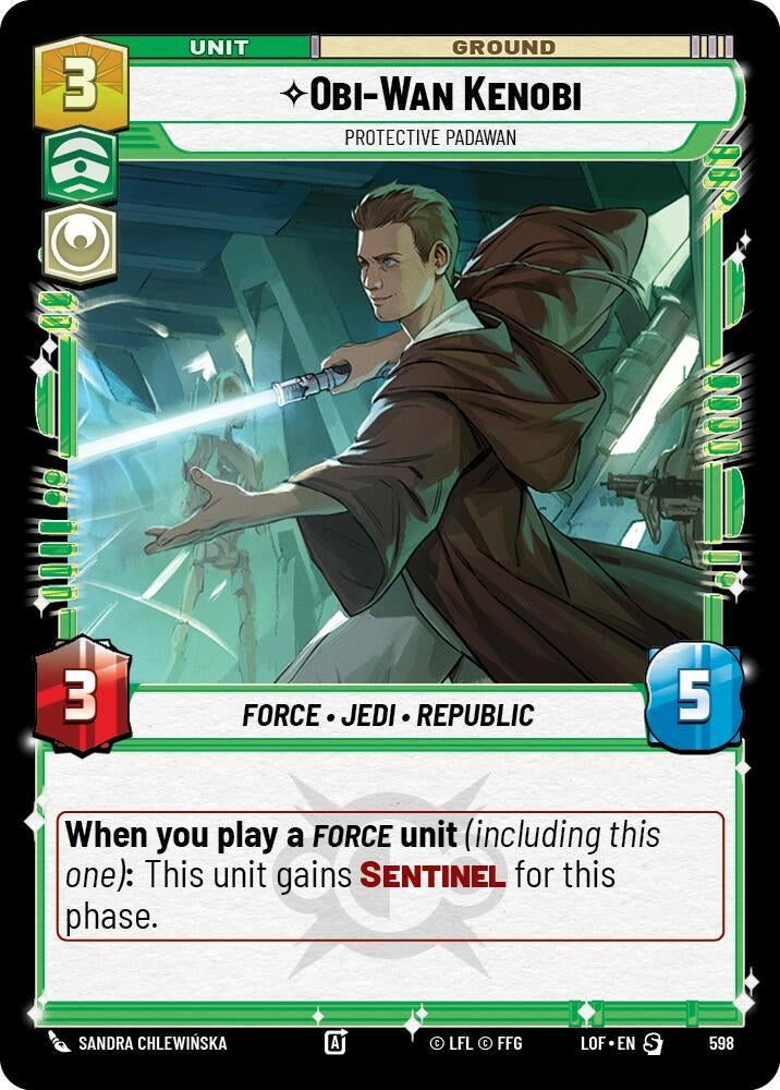 Obi-Wan Kenobi - Protective Padawan (Foil) (598) (LOF)