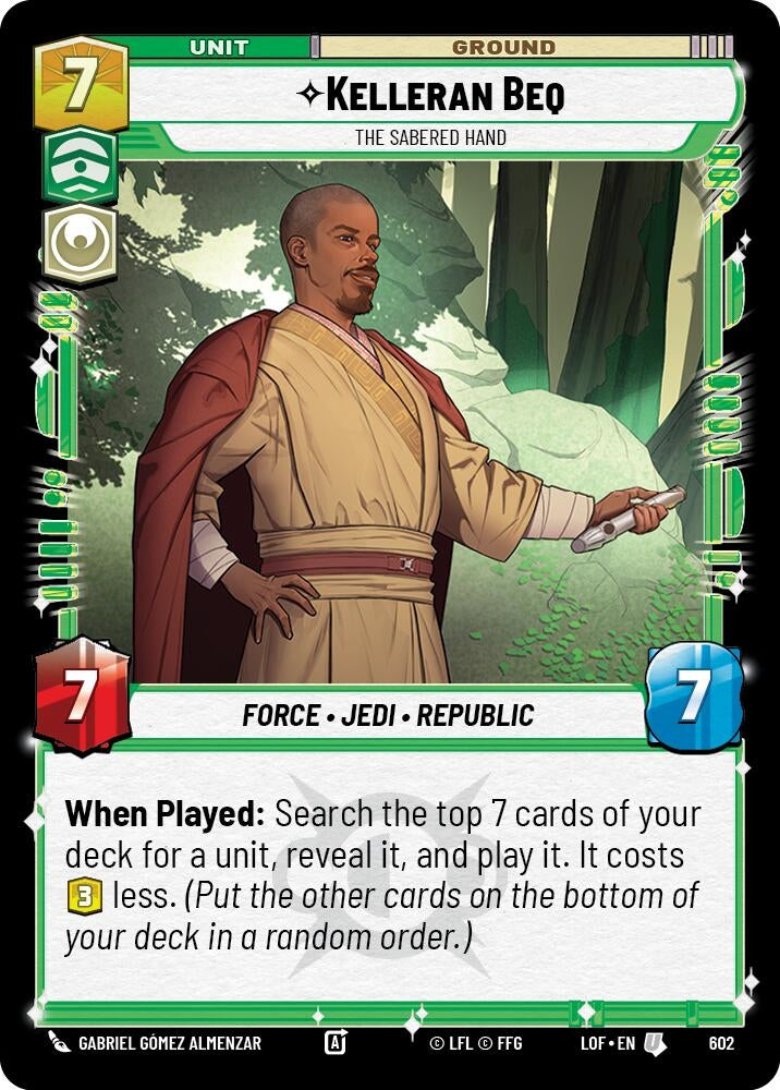 Kelleran Beq - The Sabered Hand (Foil) (602) (LOF)