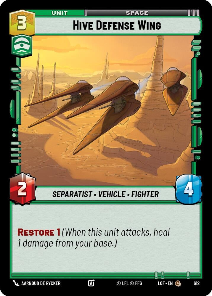 Hive Defense Wing (Foil) (612) (LOF)