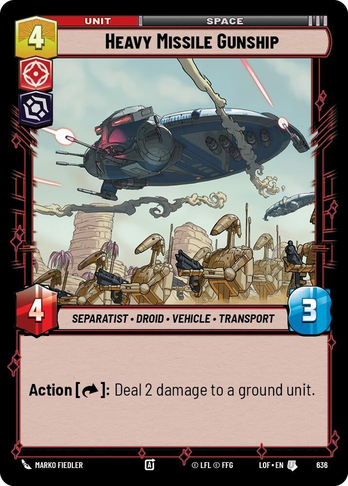 Heavy Missile Gunship (Foil) (636) (LOF)