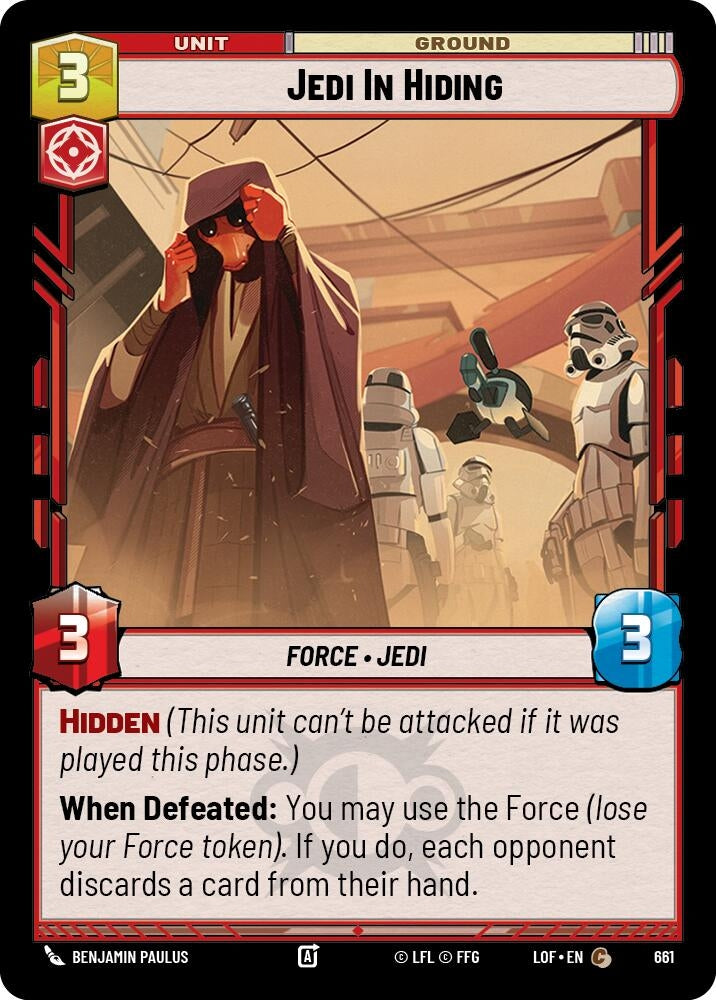 Jedi In Hiding (Foil) (661) (LOF)