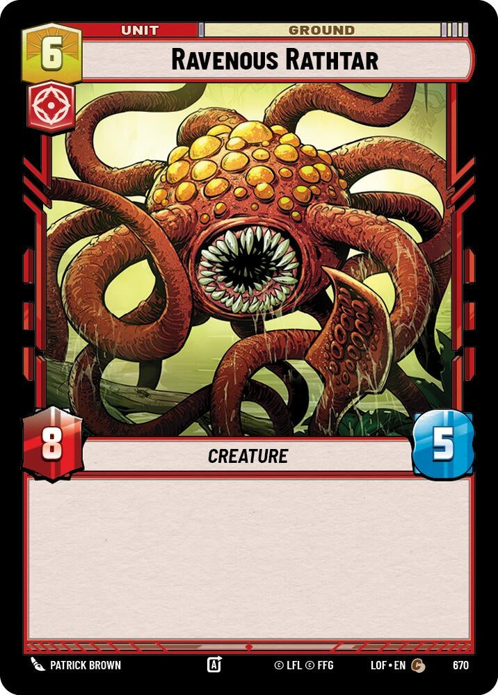 Ravenous Rathtar (Foil) (670) (LOF)
