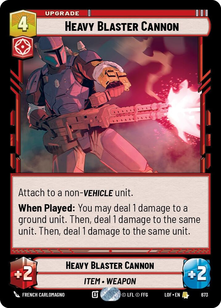 Heavy Blaster Cannon (Foil) (673) (LOF)