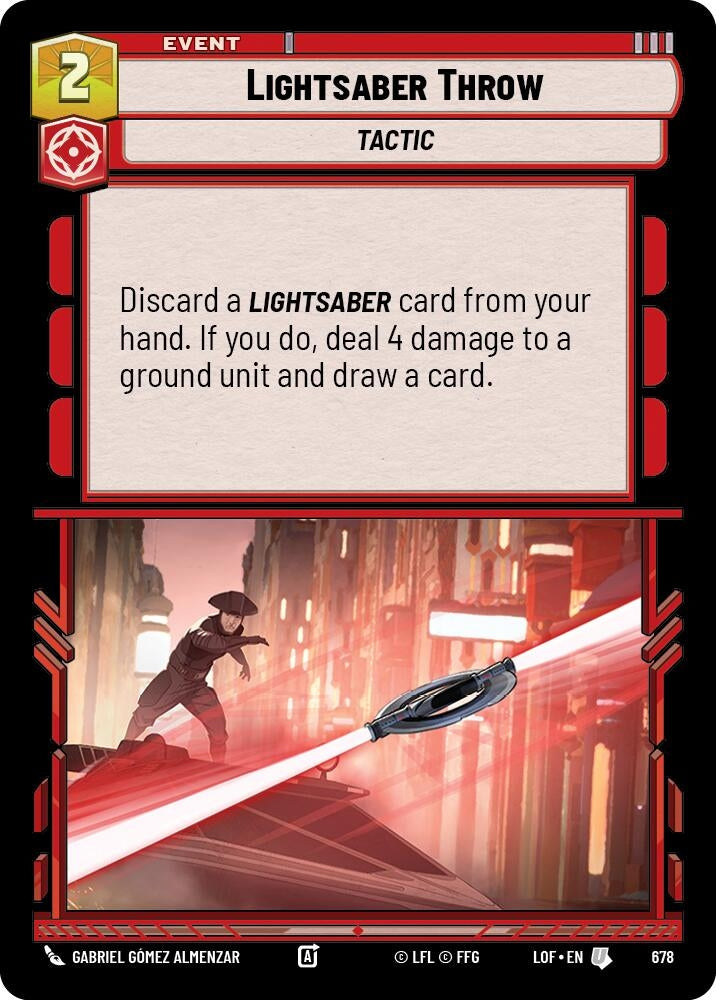 Lightsaber Throw (Foil) (678) (LOF)