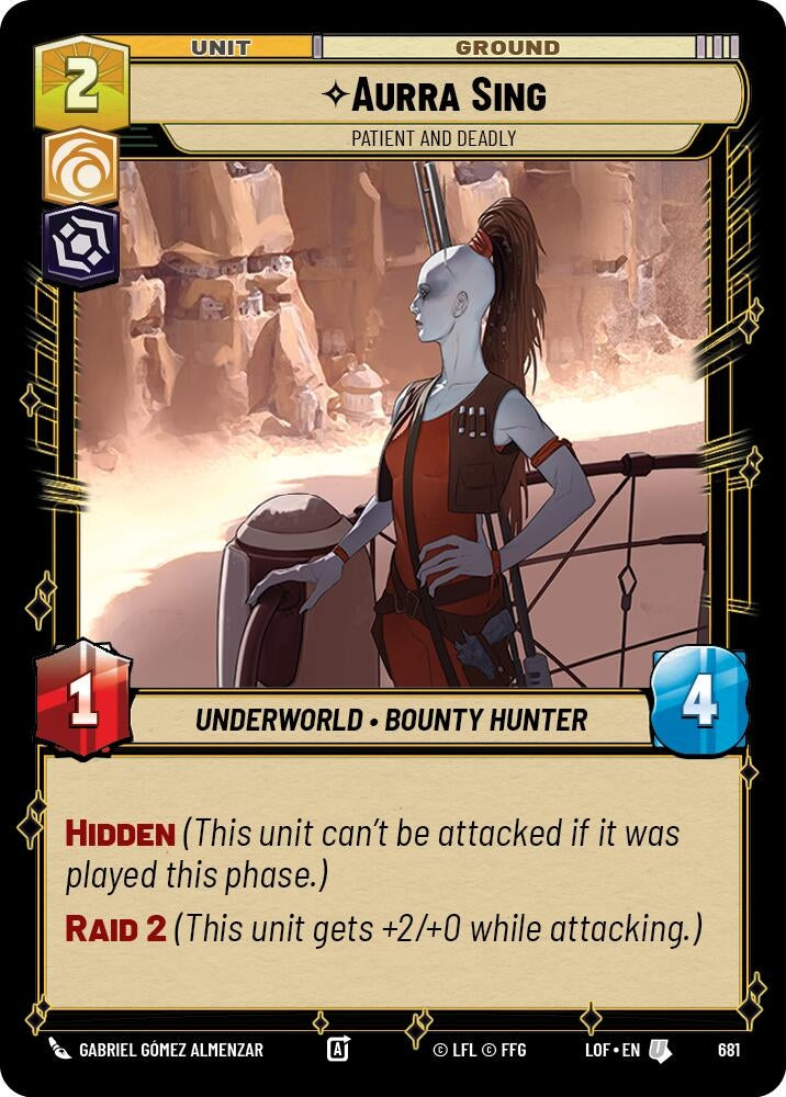 Aurra Sing - Patient and Deadly (Foil) (681) (LOF)