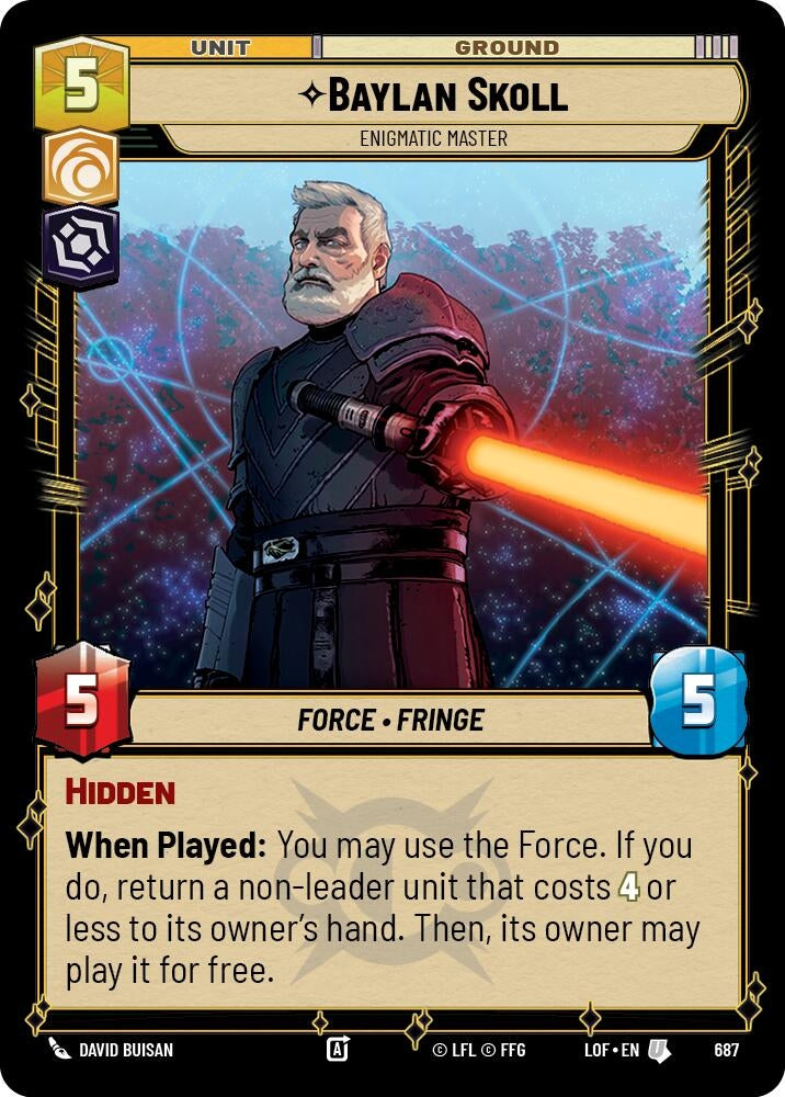 Baylan Skoll - Enigmatic Master (Foil) (687) (LOF)