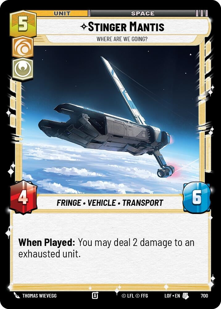 Stinger Mantis - Where Are We Going? (Foil) (700) (LOF)